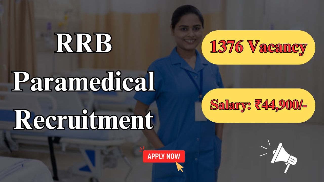 RRB Paramedical Recruitment 2024