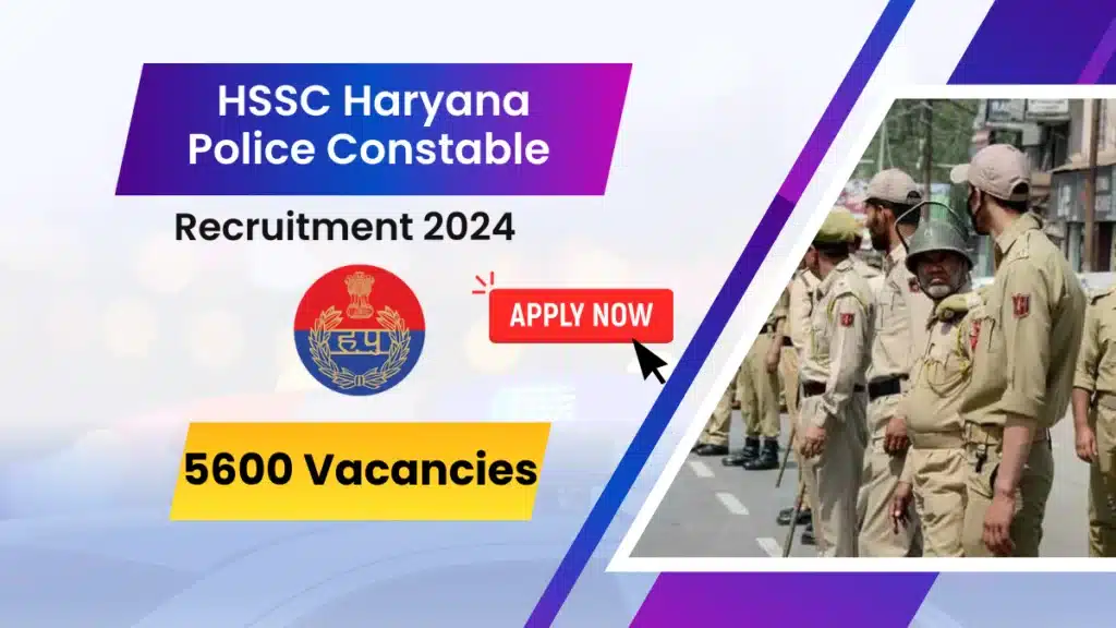 Haryana Police Constable Vacancy 2024